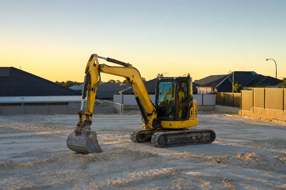 Komatsu excavator hire Perth - 1.8t to 13.8t diggers for any job size