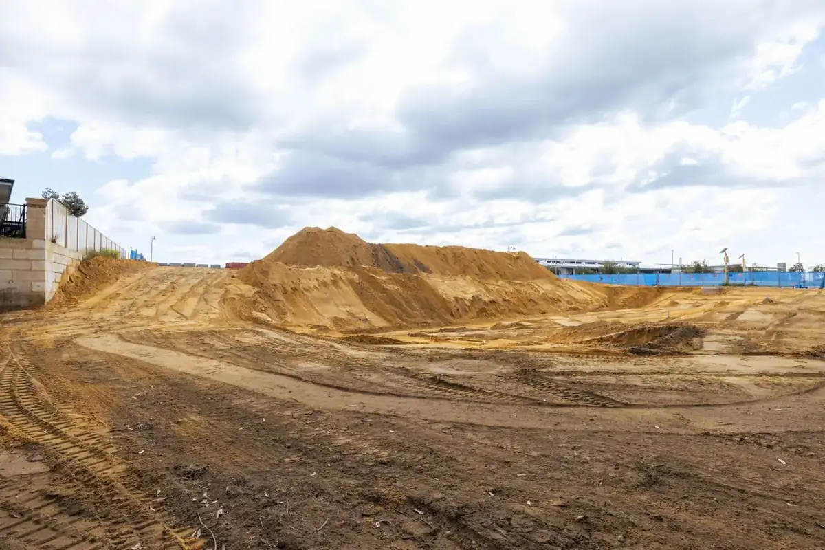 Cleared and levelled residential earthworks block in Baldivis, Perth
